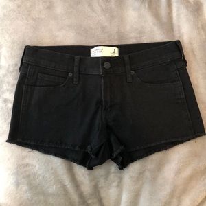 Abercrombie black stretchy jeans shorts
